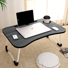 Deals, Discounts & Offers on Laptop Accessories - SKE Bed Study Table Portable Wood Multifunction Laptop-Table Lapdesk