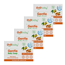 Deals, Discounts & Offers on Baby Care - OYO BABY Gentle Baby Soap - Bathing Bar | For Babys Sensitive Skin | Gentle Cleansing, Skin-friendly 75gm ( Pack of 4)