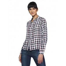 Deals, Discounts & Offers on Women - [Size S] Lee Women's Checkered Slim Fit Shirt