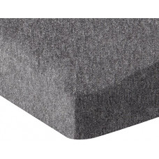Deals, Discounts & Offers on  - AmazonBasics Heather Jersey Fitted Bedsheet For Cribs, Dark Gray