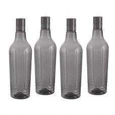 Deals, Discounts & Offers on  - Steelo Plastic Water Bottle, Sustainability, Leak Proof, Healthy Plastic,Unbreakable, 1 Litre, Set of 4, Grey