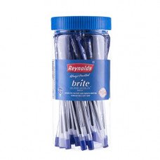 Deals, Discounts & Offers on Stationery - Reynolds Ball Pen BRITE BP 25 CT JAR - Blue, (2156768)