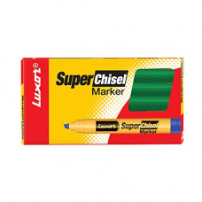 Deals, Discounts & Offers on Stationery - Luxor 997 Super Chisel Marker - Green - Box of 10