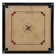 Deals, Discounts & Offers on Toys & Games - Gencliq Wooden Carrom Board (Without Coins & Striker) 26x26 Inches