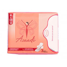 Deals, Discounts & Offers on Health & Personal Care - Azaadi - Sanitary Pads For women - Pack of 10 Pcs - Large size