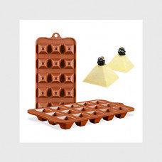 Deals, Discounts & Offers on  - JoyGlobal Silicone 15 Cavity Pyramid Chocolate Mould (Output Weight Approx : 8-10 Grams)