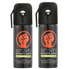 Deals, Discounts & Offers on Home Improvement - IMPOWER Men's and Women's Self Defence Pepper Spray (Upto 12 ft and 45 Shots) - Pack of 2