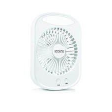 Deals, Discounts & Offers on  - EcoLink Comfy Rechargeable Fan (White),Emergency Portable USB Fan with Light