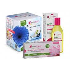 Deals, Discounts & Offers on Health & Personal Care - Everteen Perfect Intimate Care: 10 Natural Cotton Sanitary Napkins, 1 Natural Intimate Wash (105ml) and 15 Intimate Wipes