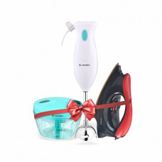 Deals, Discounts & Offers on  - Candes 250W Hand Blender + 1000 Watt Electric Dry Iron + Quick Hand Stainless Steel Vegetable & Fruits Chopper (Super Combo)