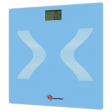Deals, Discounts & Offers on  - PowerMax Fitness Digital Weight Machine For Human Body - Bathroom Scale with Step-on-Technology & Sharp LED Display, 180Kg Human Body Capacity (Color: Twitter Blue, Model:BSD-2)