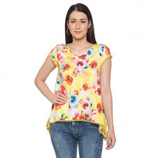 Deals, Discounts & Offers on Laptops - [Size XL] globus Yellow Printed Top