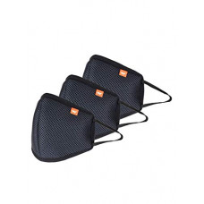 Deals, Discounts & Offers on  - Wildcraft Hypashield Fabric Reuseable Mask (Black, Without Valve, Pack of 3) For Unisex Adults