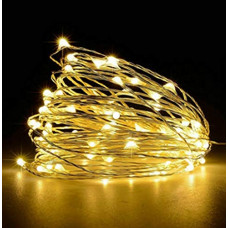 Deals, Discounts & Offers on  - tu casa DW-441-USB-Led Copper Fairy Light, Waterproof(5 MTRS-50 Bulbs) Nickle Finish -Warm White, Pack of 1