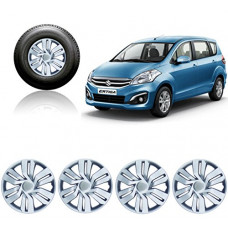 Deals, Discounts & Offers on  - Auto Pearl - Car Full Caps Silver 15inches Wheel Cover For - Ertiga Type-2