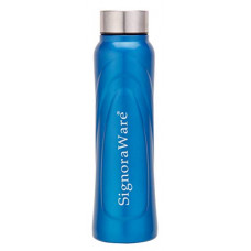 Deals, Discounts & Offers on  - Signoraware Ambience Single Walled Stainless Steel Fridge Water Bottle, 750 ml, Blue