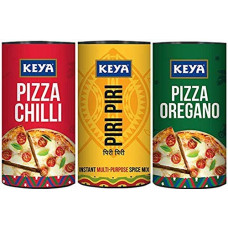 Deals, Discounts & Offers on  - Keya International Sprinklers Combo | Italian Pizza Oregano x 1, 80 gm | Piri Piri x 1, 80 gm Pack of 3