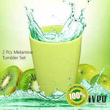 Deals, Discounts & Offers on  - Iveo Melamine Tumbler - 2 Pieces, Green, 300ml, Standard