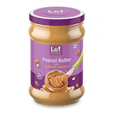 Deals, Discounts & Offers on  - Lo! Foods - Natural Peanut Butter Crunchy With Almond Crunch (500g) | Unsweetened | Double the Health benefits | Nutrition of Almond and Protein of Peanuts | Made With Slow Roasted Peanuts
