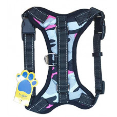Deals, Discounts & Offers on  - A+a Pets Heavy Duty Harness with Padding For Pets (Small, Camo Grey/Pink), Camo Grey/Pink, Small, 60 g