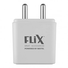 Deals, Discounts & Offers on Mobile Accessories - FLiX (Beetel) Bolt 2.4 12W Dual USB Smart Charger, Made in India, BIS Certified, Fast Charging Power Adaptor with 1 Meter Cable Micro USB Cable (White)(XWC-64D)