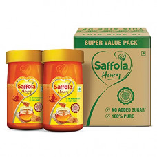 Deals, Discounts & Offers on  - Saffola Honey 100% Pure & Natural, Super Value Pack, 600g, Yellow