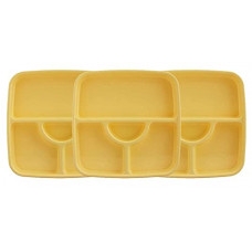 Deals, Discounts & Offers on  - Signoraware Square Plastic Serving Thali Set, Set of 3, Yellow