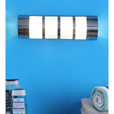 Deals, Discounts & Offers on  - tu casa Metal-Iron Ntu-70 Silver Glass & Steel Bath Light Holder (Bulb not Included) - 10 x 10 x 15, Crome