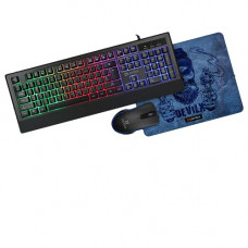Deals, Discounts & Offers on  - Live Tech DevilX Gaming RGB Keyboard Mouse Rainbow Light For Letter Illuminated Backlit on/Off FN+ Backlit Breathing Constantly lit FN+Page UP Backlit Brightness + FN+Page DN Backlit Brightness