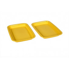 Deals, Discounts & Offers on  - Signoraware Big Serving Tray Set, Set of 2, Lemon Yellow