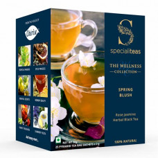 Deals, Discounts & Offers on  - Cherise Specialiteas Spring Blush Rose Jasmine Herbal Black Tea (2 g x 25 Pyramid Tea Bags)