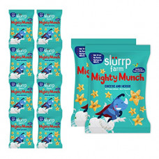 Deals, Discounts & Offers on  - Slurrp Farm Healthy Snacks - Mighty Puff, Cheese and Herbs Flavour, 200g with Party Pack of 10