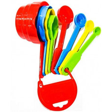 Deals, Discounts & Offers on  - Urban king Multicolor Measuring Cup and Spoon Set of 8 pcs | Multipurpose Kitchen Tool | Measure and Processing Cake |