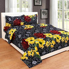 Deals, Discounts & Offers on  - Just Muralidhar & Sons 180TC Pure Cotton Double Bedsheet with 2 Pillow Cover Rajasthani New Design21