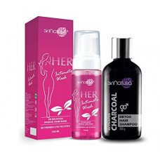 Deals, Discounts & Offers on Beauty Care - Her Intimate Wash For Women & Activated Charcoal Detox Hair Shampoo (Pack of 2)