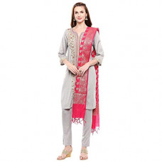 Deals, Discounts & Offers on Women - [Size XXL] Aurelia Women's Straight Salwar Suit Set (19AUD10184-700757_T-Natural_Xx-Large)