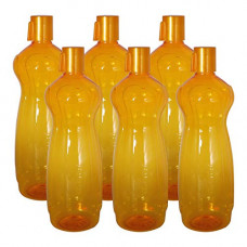 Deals, Discounts & Offers on  - Wonder Plastic Prime Classic Fridge Bottle Set, 6 Pcs Bottle 1000 ml. Orange Color, Made in india