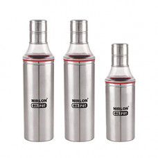 Deals, Discounts & Offers on  - Nirlon Large/Small Cooking Storage Oil Dispense 1000 ML,1000ML,600ML Combo 3 PCS Set