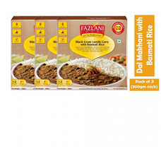 Deals, Discounts & Offers on  - Fazlani Foods Ready to Eat Dal Makhani with Basmati Rice -Pack of 3, 300gm Each