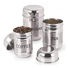 Deals, Discounts & Offers on  - Kuber Industries Stainless Steel Container- 500Ml,300Ml,200 Ml, 3 Pieces, Silver, Standard (CTKTC038138)
