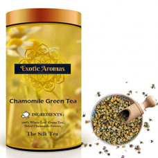 Deals, Discounts & Offers on  - Exotic Aromas Chamomile Green Tea 50 Grams | For Stress Relief & Good Sleep | Made with 100% Whole Leaf & Natural Chamomile Flowers