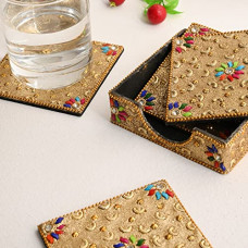 Deals, Discounts & Offers on  - CASADECOR Set of 4 Royal Vintage Rendition Coaster