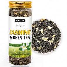 Deals, Discounts & Offers on  - YOGAFY- Jasmine Green Tea with Whole Leaf with shankhpushpi For Weight Loss |50 Cups - 100g