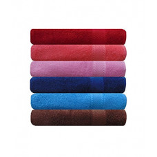 Deals, Discounts & Offers on  - Akin Towel Royal Multicolour Cotton Hand Towel 50 GSM, Set of 6