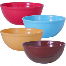 Deals, Discounts & Offers on  - Wonder Sigma 1500 Microwave Safe Multipurpose Plastic Bowl Set, 4 pc Bowl 1300 ml, Red Blue Yellow Brown Color, Made in India, KBS02336