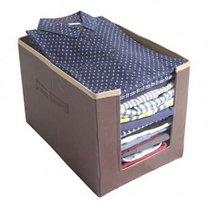 Deals, Discounts & Offers on  - PrettyKrafts Shirt Stacker Closet Organizer - Shirts and Clothing Organizer - Exile - BeigeBrown
