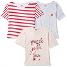 Deals, Discounts & Offers on  - Amazon Brand - Jam & Honey Girl's Regular Fit T-Shirt