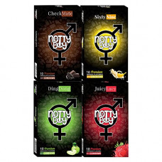 Deals, Discounts & Offers on Sexual Welness - NOTTY BOY Flavoured Condoms (Banana Chocolate Strawberry Green Apple) For Men - 40 Count