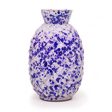 Deals, Discounts & Offers on  - Cratly Flower Vase/Flower Holder Grey Decorative with Glass Designed Pattern 3.5x3.5x7.5 Inch (LXBXH)