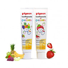 Deals, Discounts & Offers on Baby Care - Pigeon Children Toothpaste Strawberry and Fruit Punch 45 Gm Combo